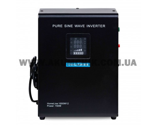 ДБЖ Challenger HomeLine 1000W12 з правильною синусоїдою, 12В, 700Вт HL1000W12